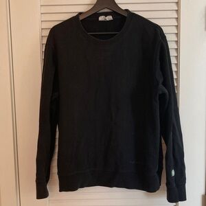 Classic Black Future Planet Crewneck Sweatshirt Size M